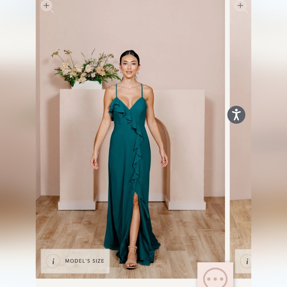 Revelry Paloma gown in Jade